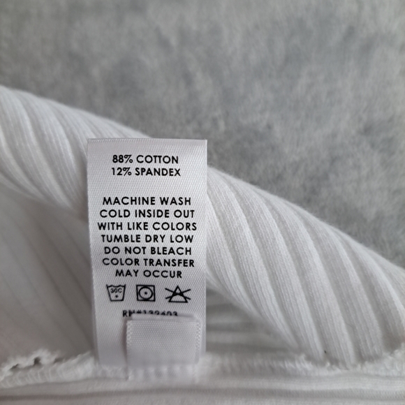 Cotton Citizen Crop Summer Top Sleeveless One Shoulder White Small Spandex - Picture 6 of 11